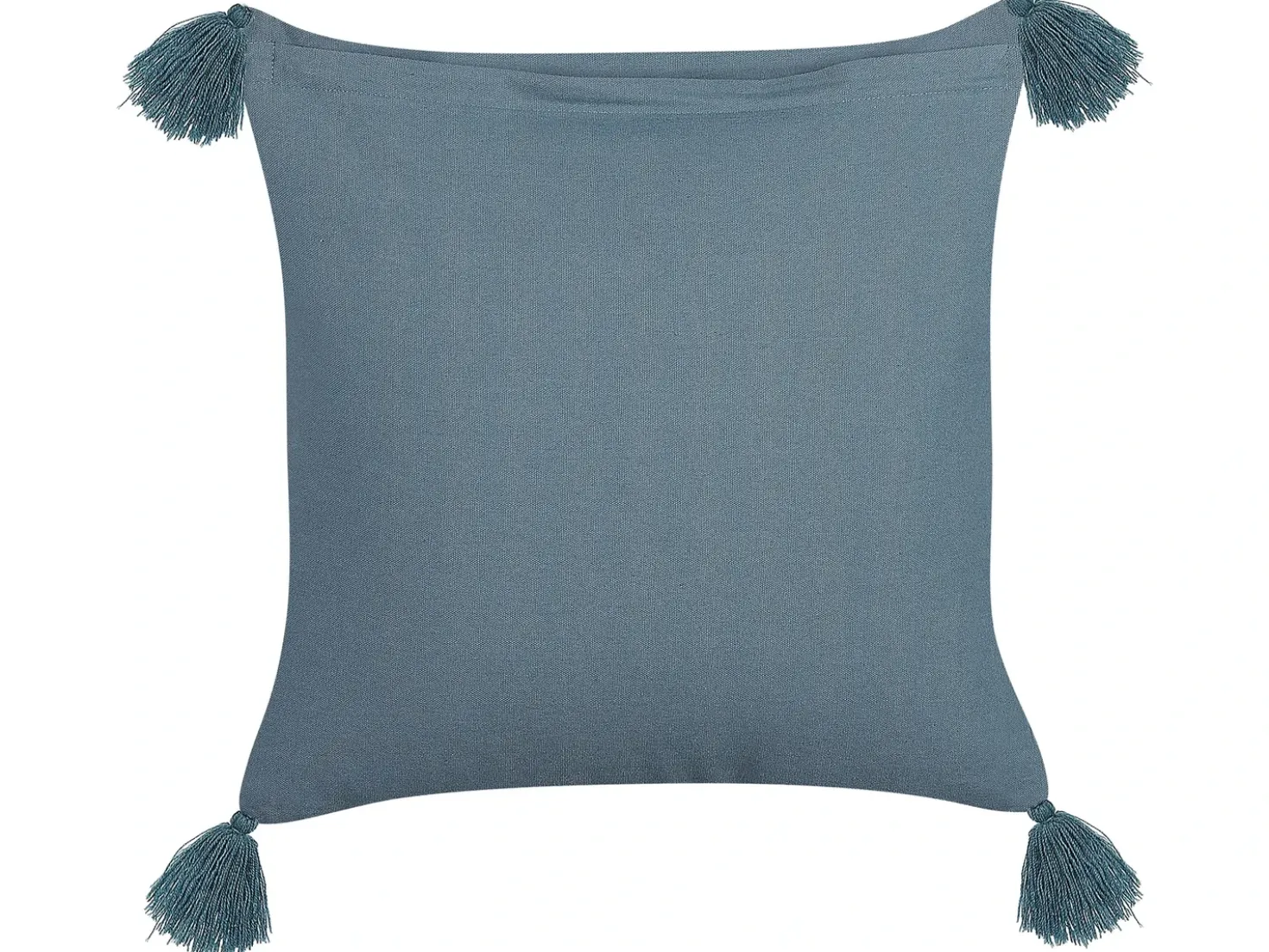 Set di 2 cuscini RIBES Velluto 45 x 45 cm Blu scuro Trama floreale