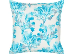 Set di 2 cuscini ROCKWEED Cotone 45 x 45 cm Blu Trama floreale