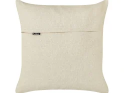 Set di 2 cuscini ROSEMARY Cotone 45 x 45 cm Grigio Trama floreale