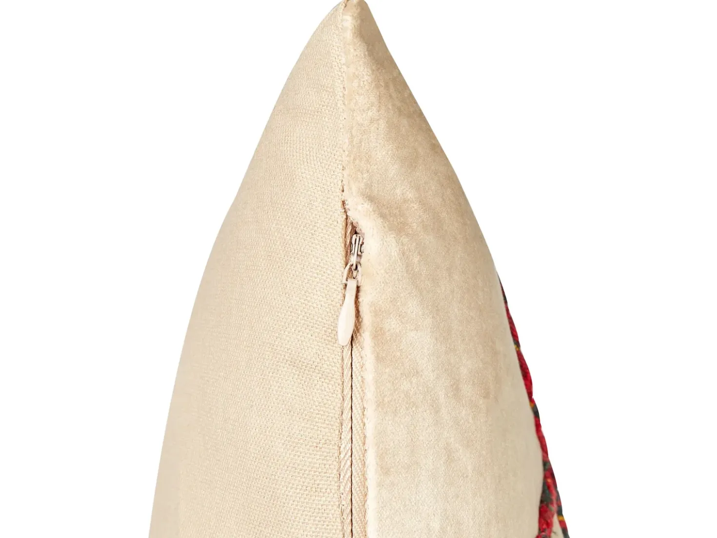 Set di 2 cuscini ROTALA Cotone 45 x 45 cm Beige Scritta