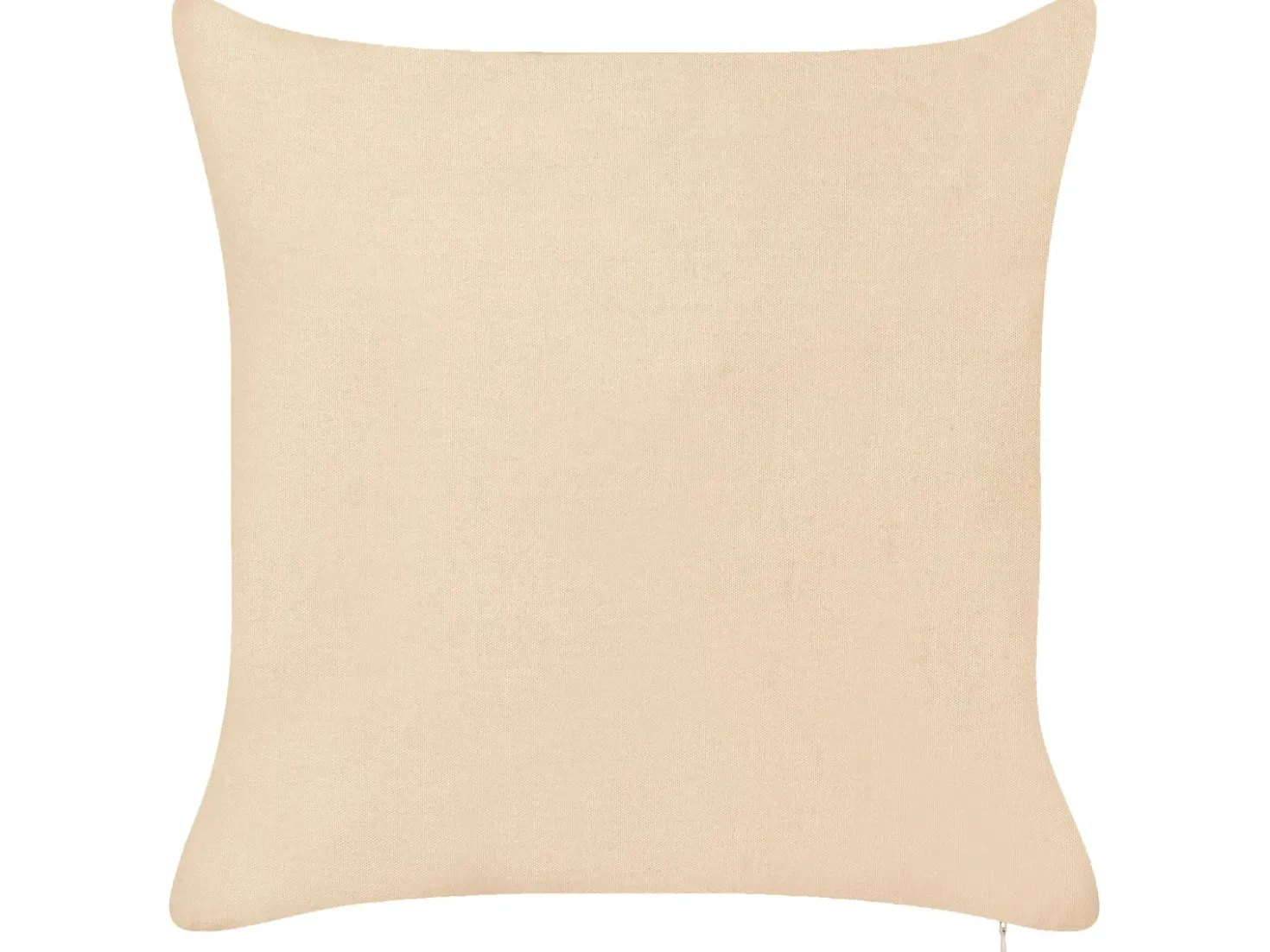 Set di 2 cuscini ROTALA Cotone 45 x 45 cm Beige Scritta