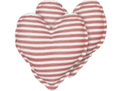 Set di 2 cuscini RUBIA Cotone 45 x 45 cm Rosso A strisce