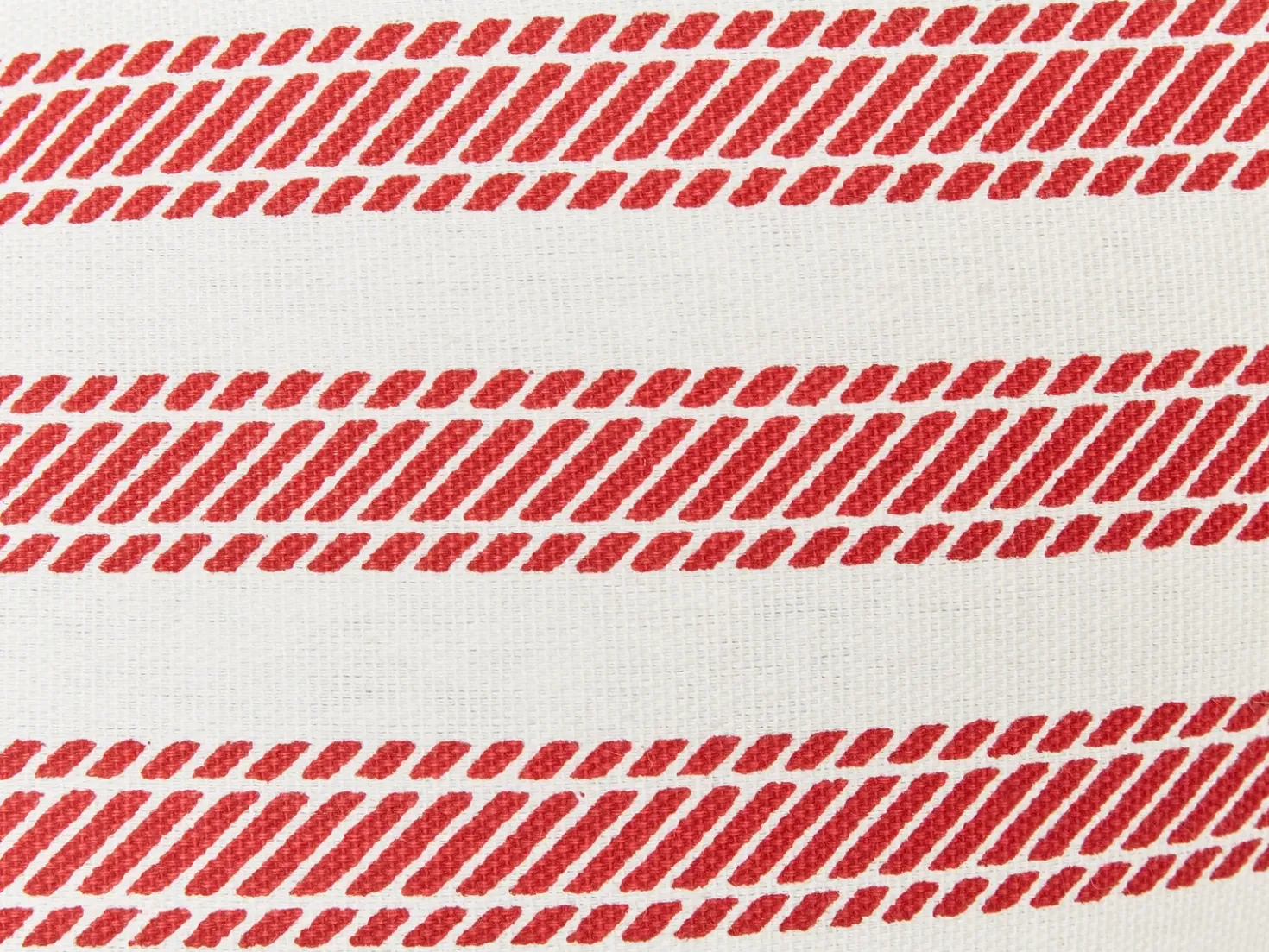 Set di 2 cuscini RUBIA Cotone 45 x 45 cm Rosso A strisce