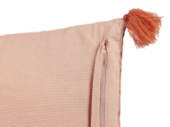 Set di 2 cuscini RUMHORA Velluto 45 x 45 cm Rosa Trama floreale