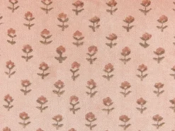 Set di 2 cuscini RUMHORA Velluto 45 x 45 cm Rosa Trama floreale