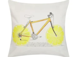 Set di 2 cuscini RUSCUS Cotone 45 x 45 cm Bianco Trama astratta