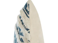Set di 2 cuscini SAFI Cotone 50 x 50 cm Blu Trama geometrica