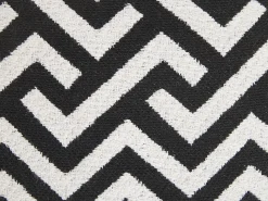 Set di 2 cuscini SALIZAR Cotone 45 x 45 cm Nero Trama geometrica