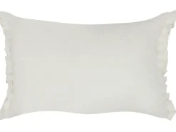 Set di 2 cuscini SASSAFRAS Lino 30 x 45 cm Bianco sporco Tinta unita