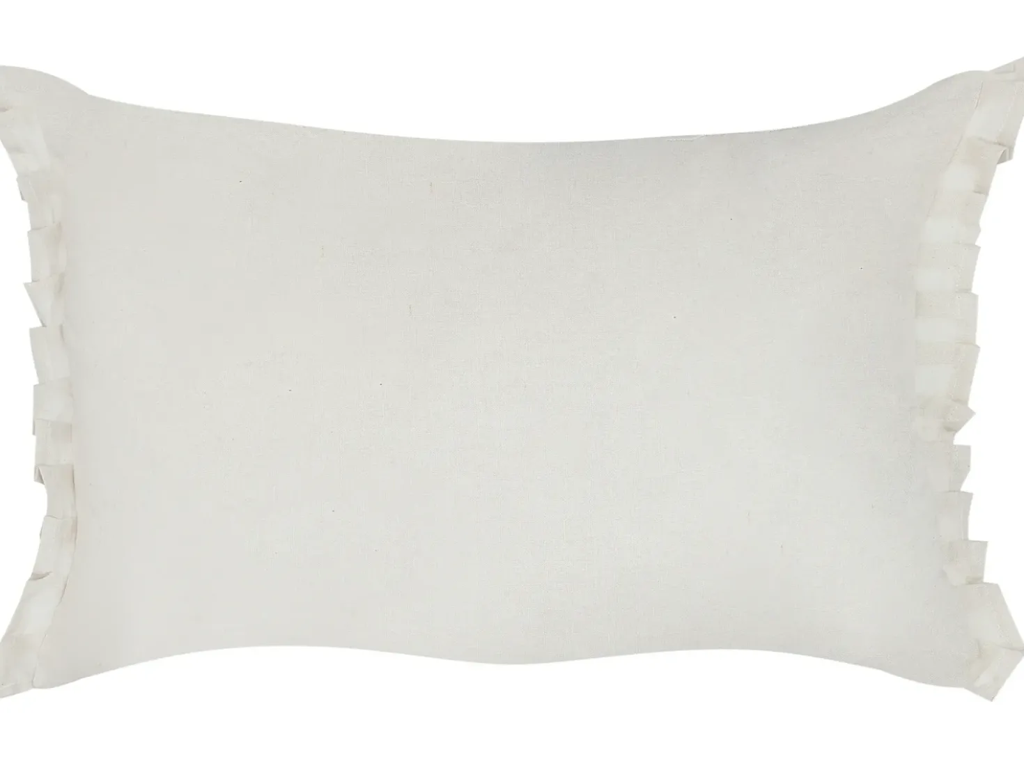 Set di 2 cuscini SASSAFRAS Lino 30 x 45 cm Bianco sporco Tinta unita