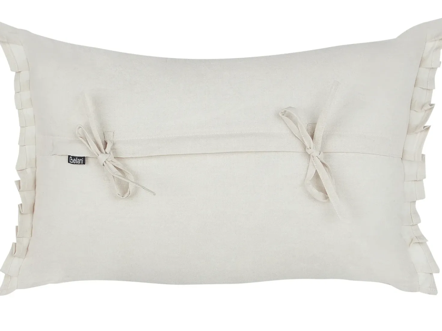 Set di 2 cuscini SASSAFRAS Lino 30 x 45 cm Bianco sporco Tinta unita