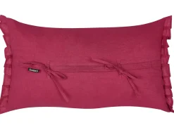 Set di 2 cuscini SASSAFRAS Lino 30 x 45 cm Bordeaux Tinta unita
