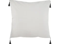 Set di 2 cuscini SCHEFFLERA Velluto 45 x 45 cm Bianco Trama geometrica