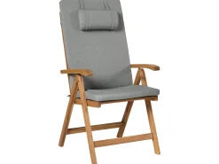 Set di 6 cuscini schienale/seduta JAVA/AMANTEA PREMIUM 50 x 71 cm Grigio melange