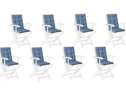Set di 8 cuscini schienale/seduta MAUI PREMIUM Blu