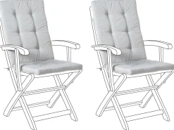 Set di 2 cuscini Schiena/Seduta MAUI PREMIUM Grigio melange
