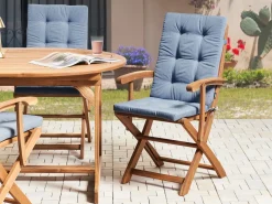 Set di 2 cuscini Schiena/Seduta MAUI PREMIUM Blu