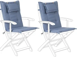 Set di 2 cuscini Schiena/Seduta MAUI 40 x 54 cm Blu