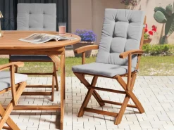 Set di 2 cuscini Schiena/Seduta MAUI PREMIUM Grigio chiaro