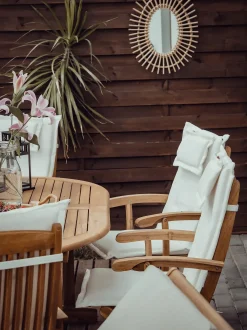 Set di 2 cuscini Schiena/Seduta MAUI 40 x 54 cm Bianco sporco