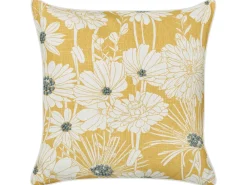 Set di 2 cuscini SCIRPUS Cotone 45 x 45 cm Giallo Trama floreale