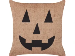 Set di 2 cuscini SEBES Velluto 45 x 45 cm Beige Trama astratta