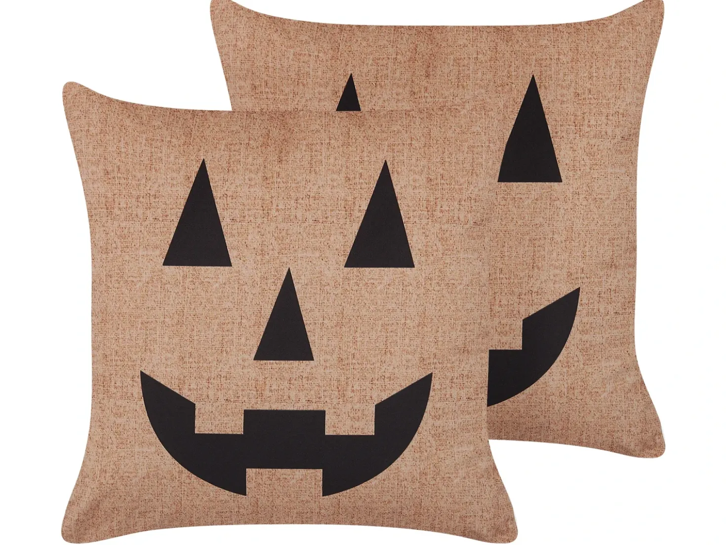 Set di 2 cuscini SEBES Velluto 45 x 45 cm Beige Trama astratta