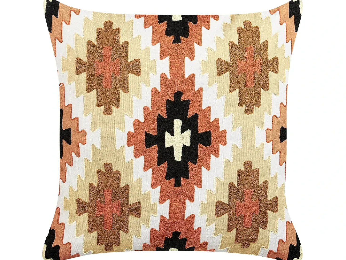 Set di 2 cuscini SERAMPORE Cotone 50 x 50 cm Multicolore Trama geometrica