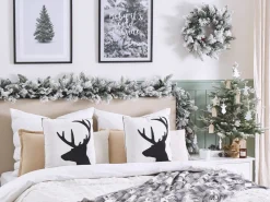 Set di 2 cuscini SHADRACK Cotone 45 x 45 cm Bianco Modello natalizio