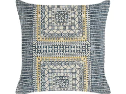 Set di 2 cuscini SIDI Cotone 50 x 50 cm Blu Trama geometrica