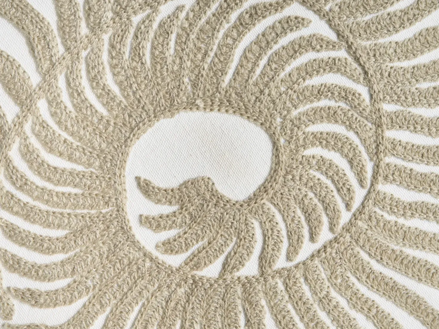 Set di 2 cuscini SINDORA Cotone 45 x 45 cm Bianco Trama animale