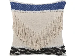 Set di 2 cuscini SOFCA Cotone 45 x 45 cm Beige Trama geometrica