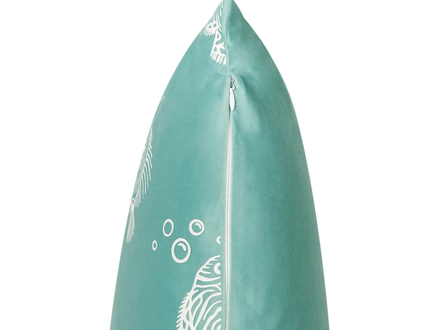 Set di 2 cuscini SOLIDAGO Velluto 45 x 45 cm Verde