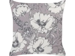 Set di 2 cuscini SOPHORA 45 x 45 cm Grigio Trama floreale