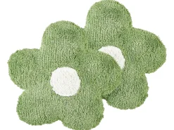 Set di 2 cuscini SORREL Cotone 30 x 30 cm Verde Fiore