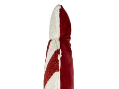 Set di 2 cuscini SPIRAL CANDY Bouclé 35 x 58 cm Bianco Modello natalizio