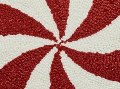 Set di 2 cuscini SWIRL CANDY Bouclé 40 x 40 cm Rosso