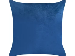 Set di 2 cuscini TALINUM Velluto 45 x 45 cm Blu Trama animale