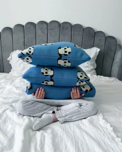 Set di 2 cuscini TALOKAN Cotone 45 x 45 cm Blu