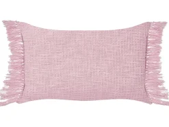 Set di 2 cuscini TANSY Cotone 40 x 60 cm Rosa Tinta unita