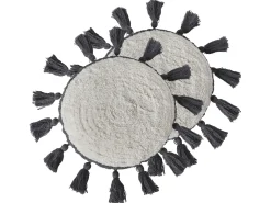 Set di 2 cuscini THISTLE Cotone 40 x 40 cm Bianco sporco