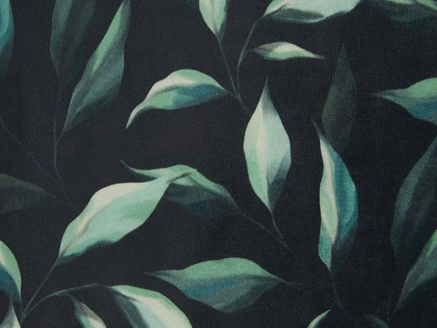 Set di 2 cuscini TOADFLAX Velluto 45 x 45 cm Verde Nero Trama di piante