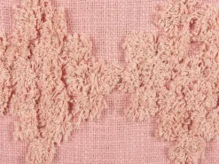 Set di 2 cuscini TORENIA Cotone 45 x 45 cm Rosa Trama geometrica