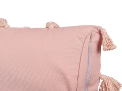 Set di 2 cuscini TORENIA Cotone 45 x 45 cm Rosa Trama geometrica