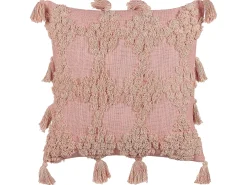 Set di 2 cuscini TORENIA Cotone 45 x 45 cm Rosa Trama geometrica