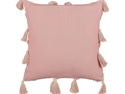 Set di 2 cuscini TORENIA Cotone 45 x 45 cm Rosa Trama geometrica