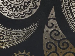 Set di 2 cuscini URSINIA Velluto 45 x 45 cm Oro Trama orientale