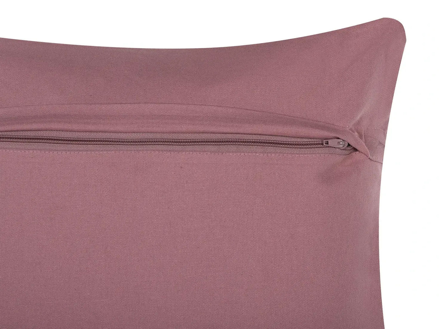 Set di 2 cuscini VAKAYAR Cotone 45 x 45 cm Rosa Trama floreale