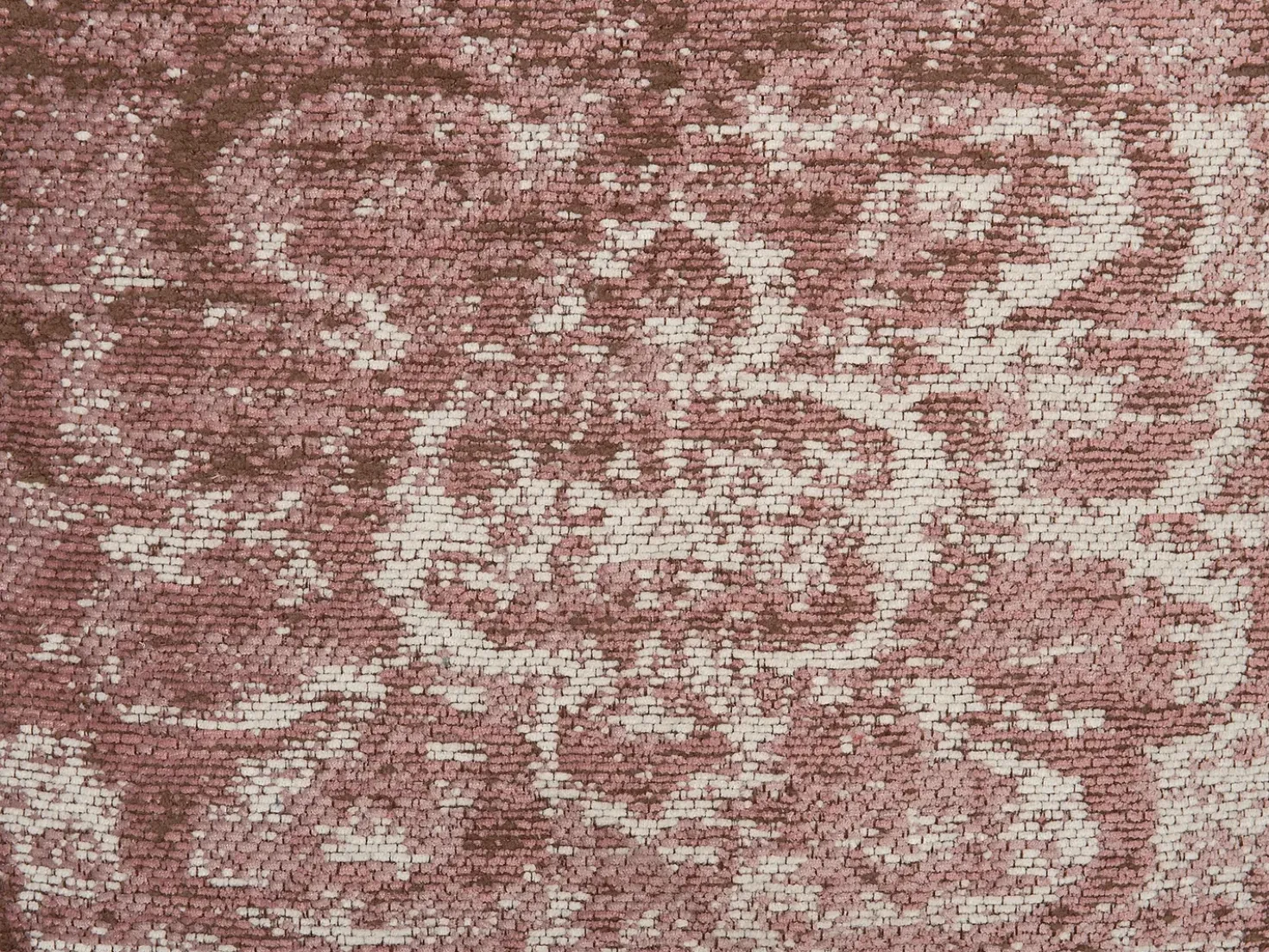 Set di 2 cuscini VAKAYAR Cotone 45 x 45 cm Rosa Trama floreale