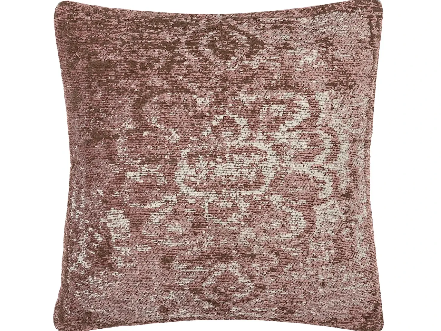 Set di 2 cuscini VAKAYAR Cotone 45 x 45 cm Rosa Trama floreale